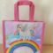Unicorn Print Jute Bags