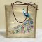 Satin Jute Peacock Bag